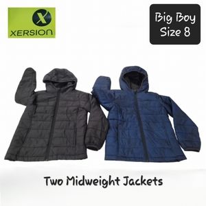 2 Xersion Midweight Puffer Jackets Boys Size 8